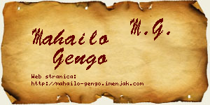 Mahailo Gengo vizit kartica